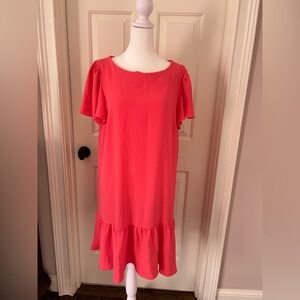 DKNY Vibrant Coral Dress